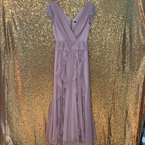 Lilac floor length gown